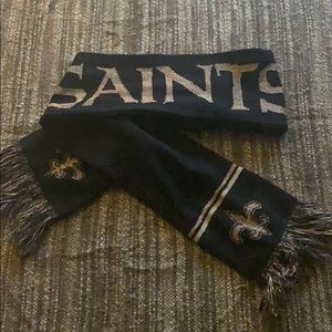 Black & Gold Saints Scarf // NFL // one size